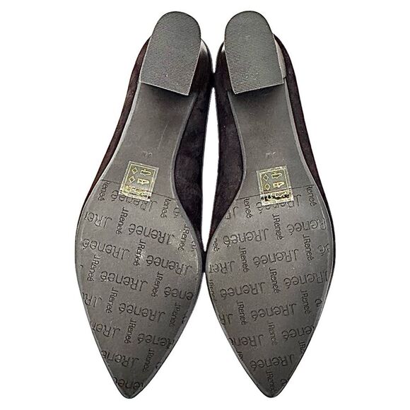 J. RENEE Ellam Brown Suede- Leather Women’s Granny Loafer Size 9 Medium New - Picture 2 of 8